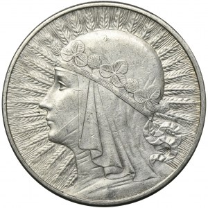 Głowa Kobiety, 10 złotych Londyn 1932