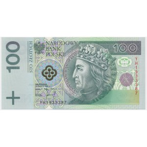100 złotych 1994 - YH - seria zastępcza -
