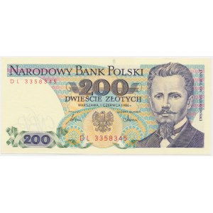 200 złotych 1986 - DL -