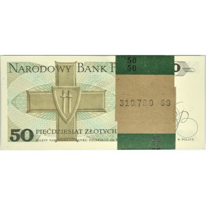 Paczka bankowa 50 złotych 1988 - GG - (100 szt.)