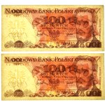 Zestaw, 100 złotych 1976 - AZ - (2 szt.)