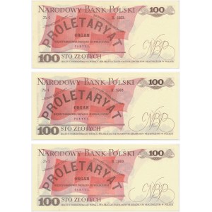 Zestaw, 100 złotych 1979 - (3 szt.)