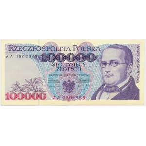 100.000 złotych 1993 - AA - POSZUKIWANA