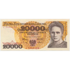 20.000 złotych 1989 - U -