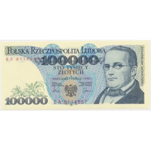 100.000 złotych 1990 - BA -