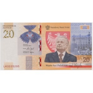 20 złotych 2021 - L. Kaczyński -