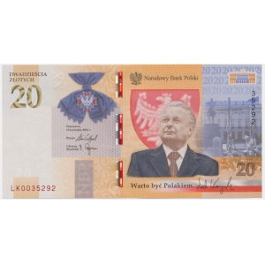 20 złotych 2021 - L. Kaczyński -