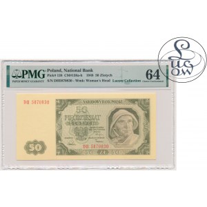 50 złotych 1948 - DH - PMG 64 - LUCOW -