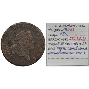 Poniatowski, 3 Groschen Warsaw 1775 EB