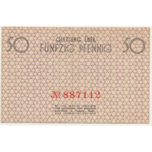 50 Pfennig 1940 - red numerator -