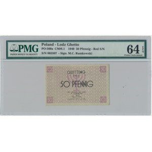 50 Pfennig 1940 - red numerator - PMG 64 EPQ