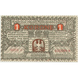 Kraków, 1 korona 1919 - A -