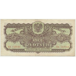 5 złotych 1944 ...owym - XA -