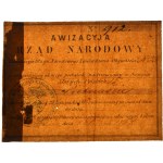 Rząd Narodowy, Awizacyja na 15 złotych 1864