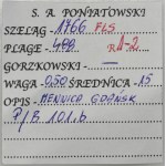 Poniatowski, Schilling Danzig 1766 FLS