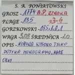 Poniatowski, Grosz Warszawa 1774 AP - RZADKI