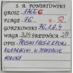 Poniatowski, Grosz 1766 G - FAŁSZERSTWO PRUSKIE