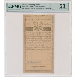 25 złotych 1794 - D - PMG 53