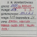 Poniatowski, Grosz Warszawa 1788 EB - RZADSZY