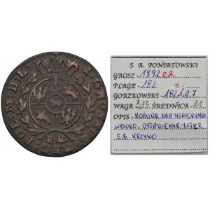 Poniatowski, Groschen Warsaw 1792 EB