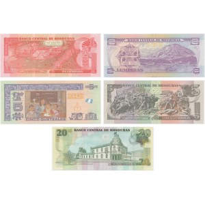 Zestaw, banknoty zagraniczne drukowane przez PWPW 2016 (5 szt.)