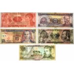 Zestaw, banknoty zagraniczne drukowane przez PWPW 2016 (5 szt.)