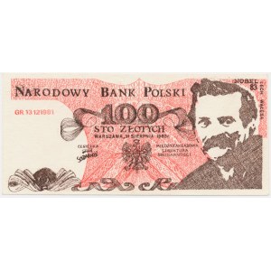 Solidarność, cegiełka 100 złotych 1983 - Wałęsa -