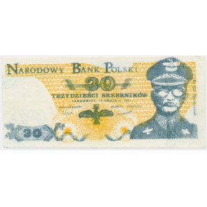 Solidarność, cegiełki 30 srebrników 1981 - Jaruzelski -