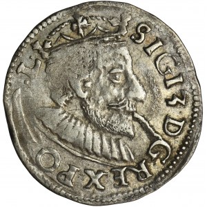 Zygmunt III Waza, Trojak Poznań 1591 - wąska głowa
