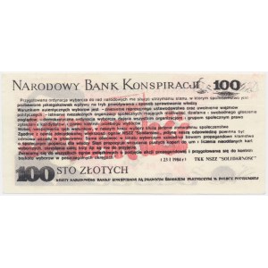 Solidarność, cegiełka 100 złotych 1980 - Wałęsa -
