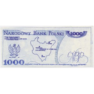 Solidarność, cegiełka 1.000 złotych 1918 - Piłsudski -