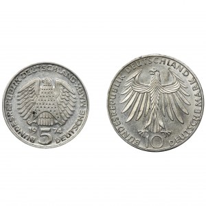 Set, Germany, 5 and 10 Mark (2 pcs.)