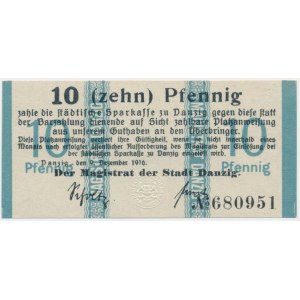 Danzig, 10 Pfennig 1916