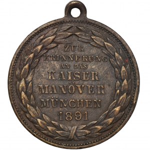 Niemcy, Bawaria, Regent Luitpold, Medal Monachium 1891