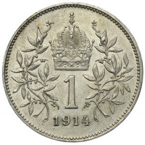 Austria, Franz Josef I, 1 Corona Wien 1914