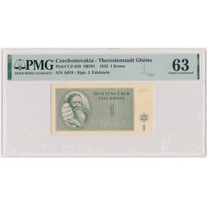 Czechosłowacja (Getto Terezin), 1 korona 1943 - PMG 63