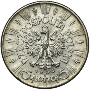 Piłsudski, 5 złotych 1934