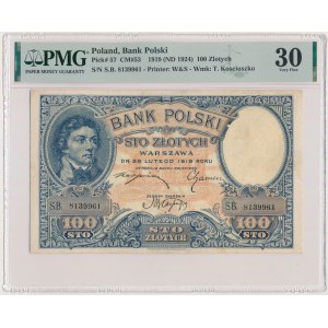 100 złotych 1919 - S.B - PMG 30