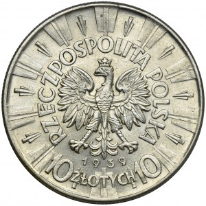 Piłsudski, 10 złotych 1939