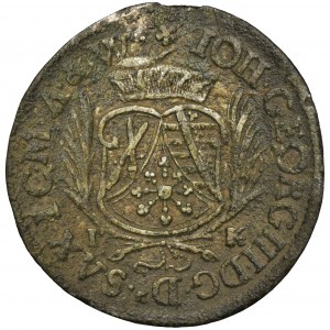 Germany, Saxony, Johann Georg III, 1/12 Thaler Leipzig 1690 IK