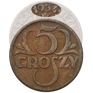 5 groszy 1934 - RZADKIE