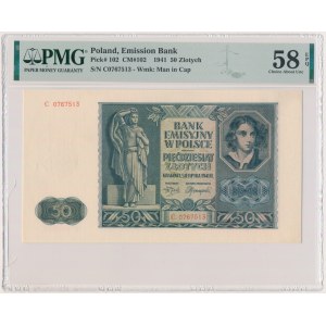 50 złotych 1941 - C - PMG 58 EPQ