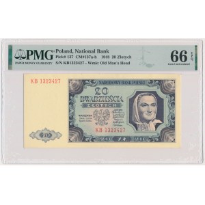 20 złotych 1948 - KB - PMG 66 EPQ