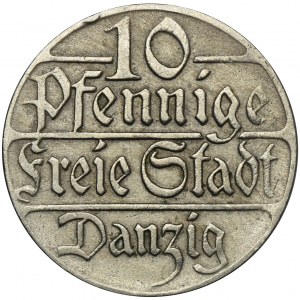 Free City of Danzig, 10 pfennig 1923