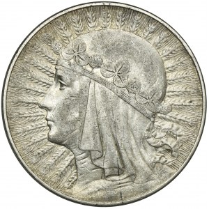 Głowa Kobiety, 10 złotych Warszawa 1932