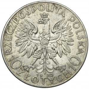 Głowa Kobiety, 10 złotych Warszawa 1932