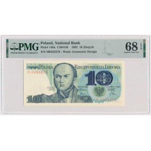 10 złotych 1982 - M - PMG 68 EPQ