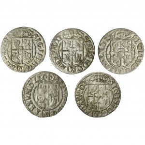 Set, Sigismund III Vasa, 3 Polker (5 pcs.)