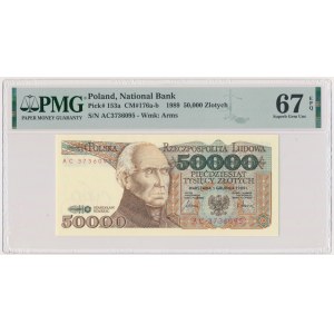 50.000 złotych 1989 - AC - PMG 67 EPQ