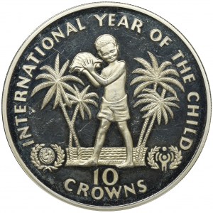 Turks nad Caicos Islands, 10 Crowns 1982 International Year of the Child